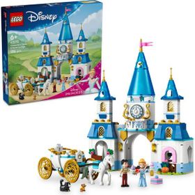 Lego 43275 596 Parça Disney Prensesi Sindirella'nın Şatosu ve At Taşıyıcı