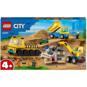 Lego 60391 235 Parça City İnşaat Kamyonları ve Yıkım Gülleli Vinç