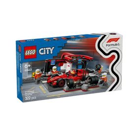 Lego 60443 City 322 Parça City Ferrari Arabalı F1 Pit Stop ve Pit Ekibi
