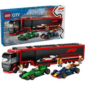 Lego 60445 City RB20 ve AMR24 F1 Arabalı F1 Kamyonu 1086 Parça Yaratıcı Oyuncak Yapım Seti
