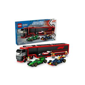 Lego 60445 City RB20 ve AMR24 F1 Arabalı F1 Kamyonu 1086 Parça Yaratıcı Oyuncak Yapım Seti
