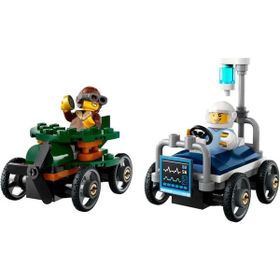 Lego 60459 City Uçak Hastane Yatağına Karşı Yarış Arabası