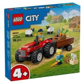 Lego 60461 City Römorklu Kırmızı Çiftlik Traktörü ve Koyun