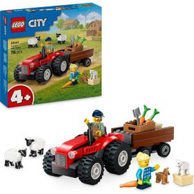 Lego 60461 City Römorklu Kırmızı Çiftlik Traktörü ve Koyun