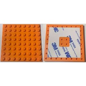 Lego 6396071 Plate Modified 6x6 Flexible Rubber With Stitching Holes