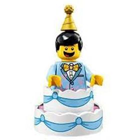 Lego 71021-10 Minifigür Seri 18 - Birthday Cake Guy Lego