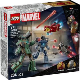 Lego 76320 Marvel Iron Man ve War Machine Hammer İnsansız Hava Araçlarına Karşı 7+ Yaş 204 Parça