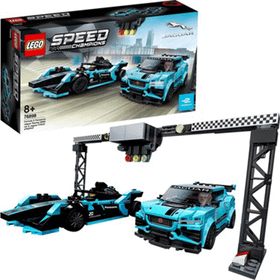 Lego 76898 Speed Champions Formula E Panasonic Jaguar Racing GEN2 Araba ve Jaguar I-PACE eTROPHY Set