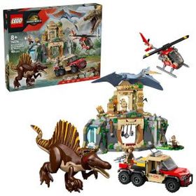 Lego 76976 984 Parça Jurassic World Spinosaurus ve Quetzalcoatlus Hava Görevi
