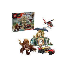 Lego 76976 984 Parça Jurassic World Spinosaurus ve Quetzalcoatlus Hava Görevi