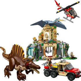 Lego 76976 984 Parça Jurassic World Spinosaurus ve Quetzalcoatlus Hava Görevi