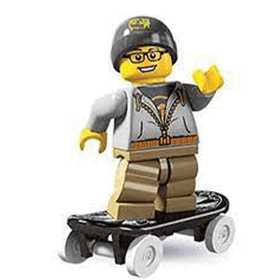 Lego 8804 Seri 4 Minifigür - Street Skater
