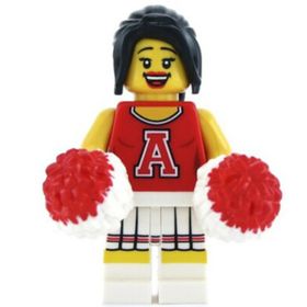 Lego 8833 Red Cheerleader Figür
