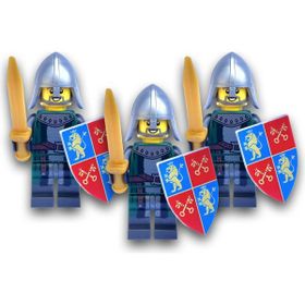 Lego Castle Orijinal Minifigürler 3 Adet Yeşil Şövalye Knigh