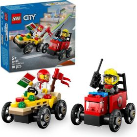Lego City 60458 Pizza Arabası İtfaiye Kamyonuna Karşı Yarış Arabası Oyuncak Seti