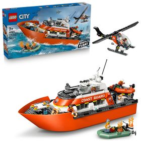 Lego City 60504 Sahil Güvenlik Kurtarma Botu ve Helikopteri 742 Parça Yapım Seti