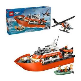 Lego City 60504 Sahil Güvenlik Kurtarma Botu ve Helikopteri 742 Parça Yapım Seti