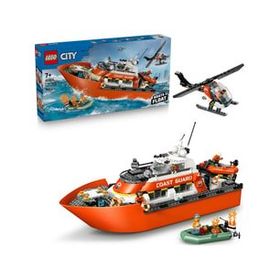Lego City 60504 Sahil Güvenlik Kurtarma Botu ve Helikopteri 742 Parça Yapım Seti