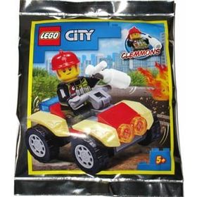 Lego City 952009 Fireman With Quad Bike