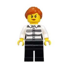 Lego CTY1129 Police Jail Prisoner 50382 Prison Stripes Mini Figür