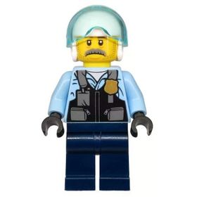 Lego CTY1131 Police Pilot Sam Grizzled Mini Figür