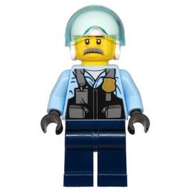 Lego CTY1131 Police Pilot Sam Grizzled Mini Figür