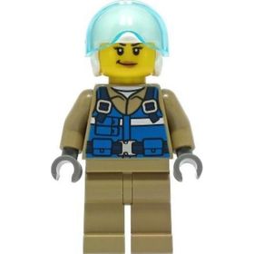 Lego CTY1307 Wildlife Rescue Pilot Female Mini Figür