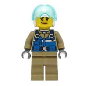 Lego CTY1307 Wildlife Rescue Pilot Female Mini Figür