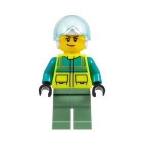 Lego CTY1335 Rescue Helicopter Pilot Female Mini Figür