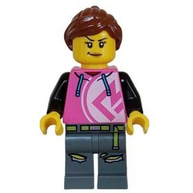 Lego CTY1626 Kick Scooter Driver Female Mini Figür