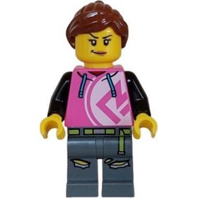 Lego CTY1626 Kick Scooter Driver Female Mini Figür