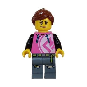 Lego CTY1626 Kick Scooter Driver Female Mini Figür