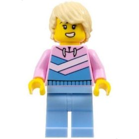 Lego CTY1642 Tuk Tuk Driver Female Mini Figür
