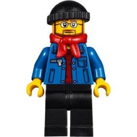 Lego HOL090 Winter Holiday Train Station Bus Driver Mini Figür