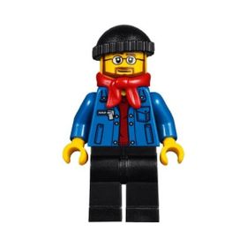 Lego HOL090 Winter Holiday Train Station Bus Driver Mini Figür