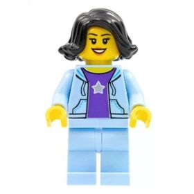 Lego HOL261 Woman Black Hair Mini Figür