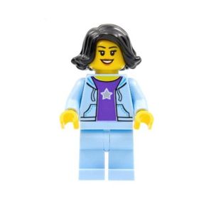 Lego HOL261 Woman Black Hair Mini Figür