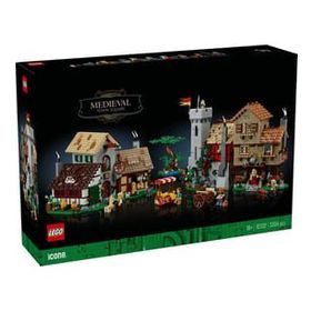 Lego Icons 10332 Medieval Town Square 3304 Parça Renkli Oyun Seti