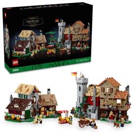 Lego Icons 10332 Medieval Town Square 3304 Parça Renkli Oyun Seti