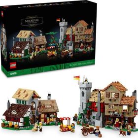 Lego Icons 10332 Medieval Town Square 3304 Parça Renkli Oyun Seti