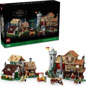 Lego Icons 10332 Medieval Town Square 3304 Parça Renkli Oyun Seti