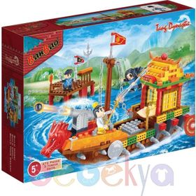 Lego ile Uyumlu 372 Parçalı Savaşcı Korsan Ninja Gemisi Ninja Lego Seti