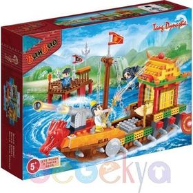 Lego ile Uyumlu 372 Parçalı Savaşcı Korsan Ninja Gemisi Ninja Lego Seti