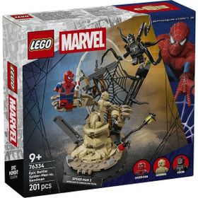 Lego Marvel 76334 Efsanevi Savaş Örümcek Adam Kum Adam'a Karşı