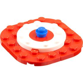Lego Marvel Mikro Yapılar Day 23 Tree Skirt With Captain America's Shield Colors Mini Model