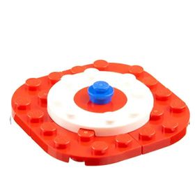 Lego Marvel Mikro Yapılar Day 23 Tree Skirt With Captain America's Shield Colors Mini Model
