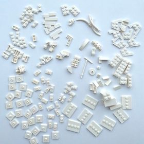 Lego Orijinal Parçalar Beyaz Parçalar Lotu