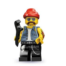 Lego Seri 10 71001 Motorcycle Mechanic Figür