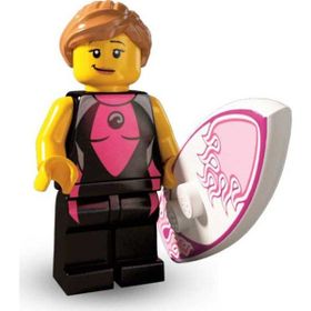 Lego Seri 4 8804 Surfer Girl Figür Lego
