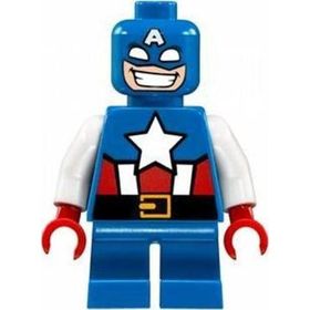Lego SH0250 Captain America Short Legs Minifigür
